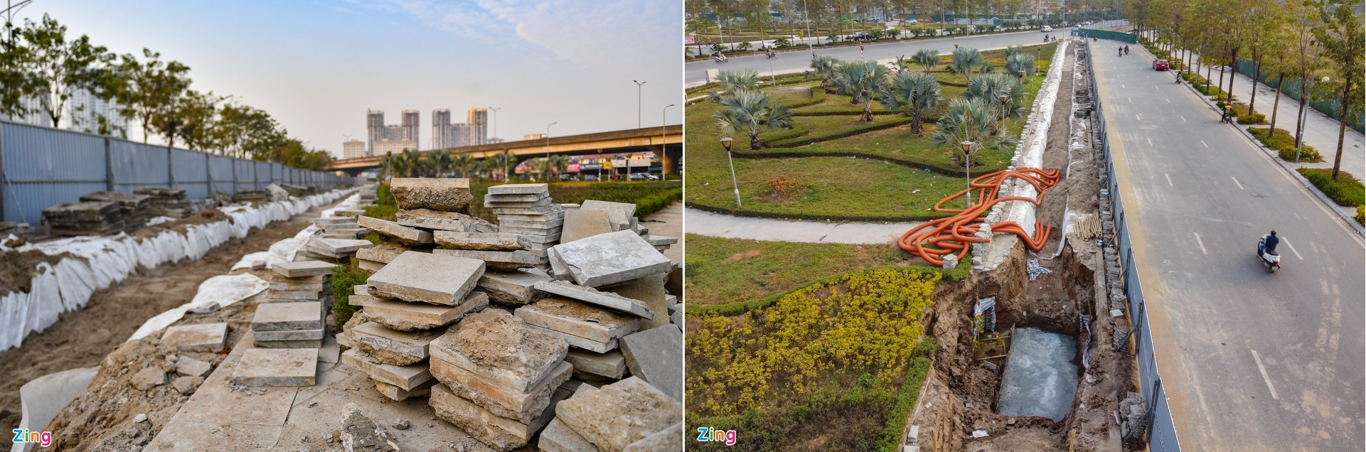 Đường nghìn tỷ ở Hà Nội bị đào xới sau gần 2 năm thông xe