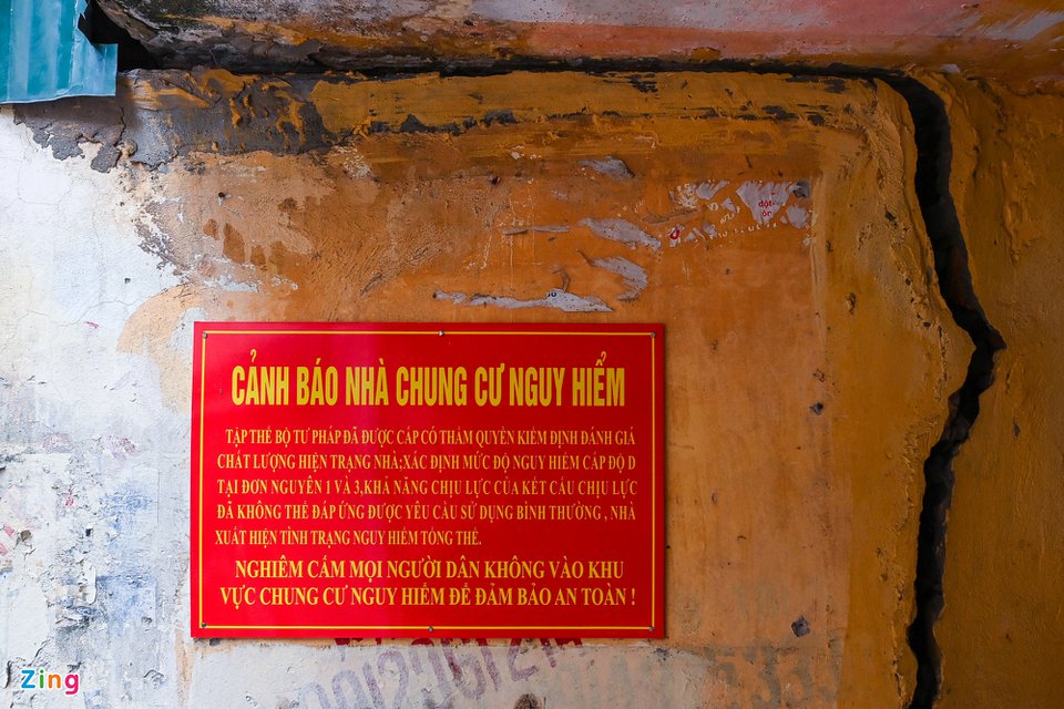 4 khu tập thể ở Hà Nội có nguy cơ sập