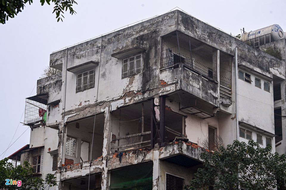 4 khu tập thể ở Hà Nội có nguy cơ sập