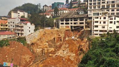 Sạt lở tại công trình xây dựng khách sạn ở Sa Pa