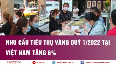Nhu cầu tiêu thụ vàng quý 1/2022 tại Việt Nam tăng 6%