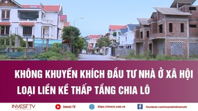Không khuyến khích đầu tư nhà ở xã hội loại liền kề thấp tầng chia lô