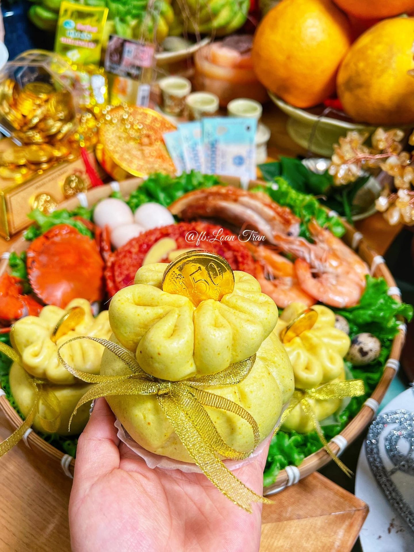 Sáng tạo mâm cúng ngày vía Thần Tài