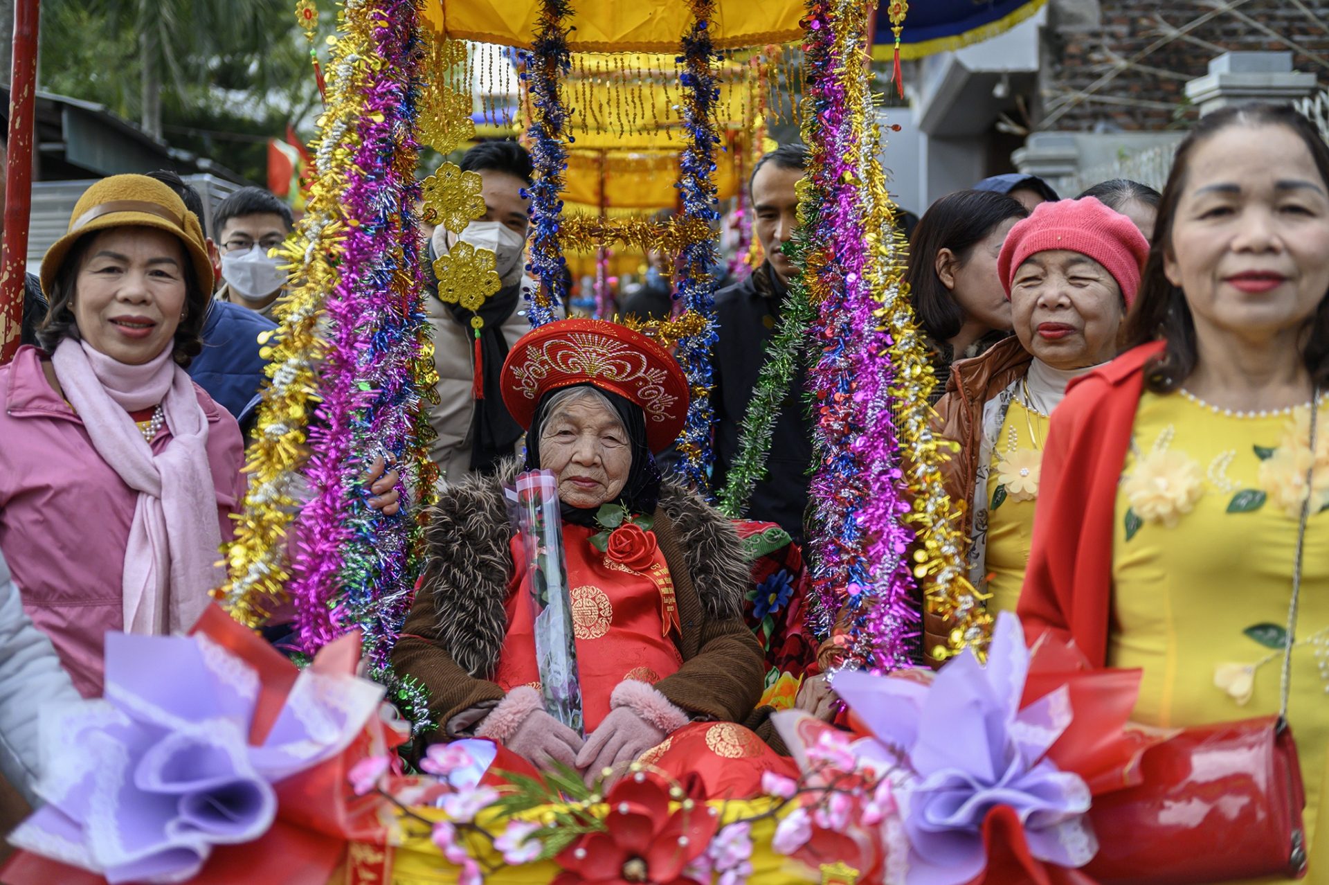 Lễ rước người sống ở vùng đảo Hà Nam