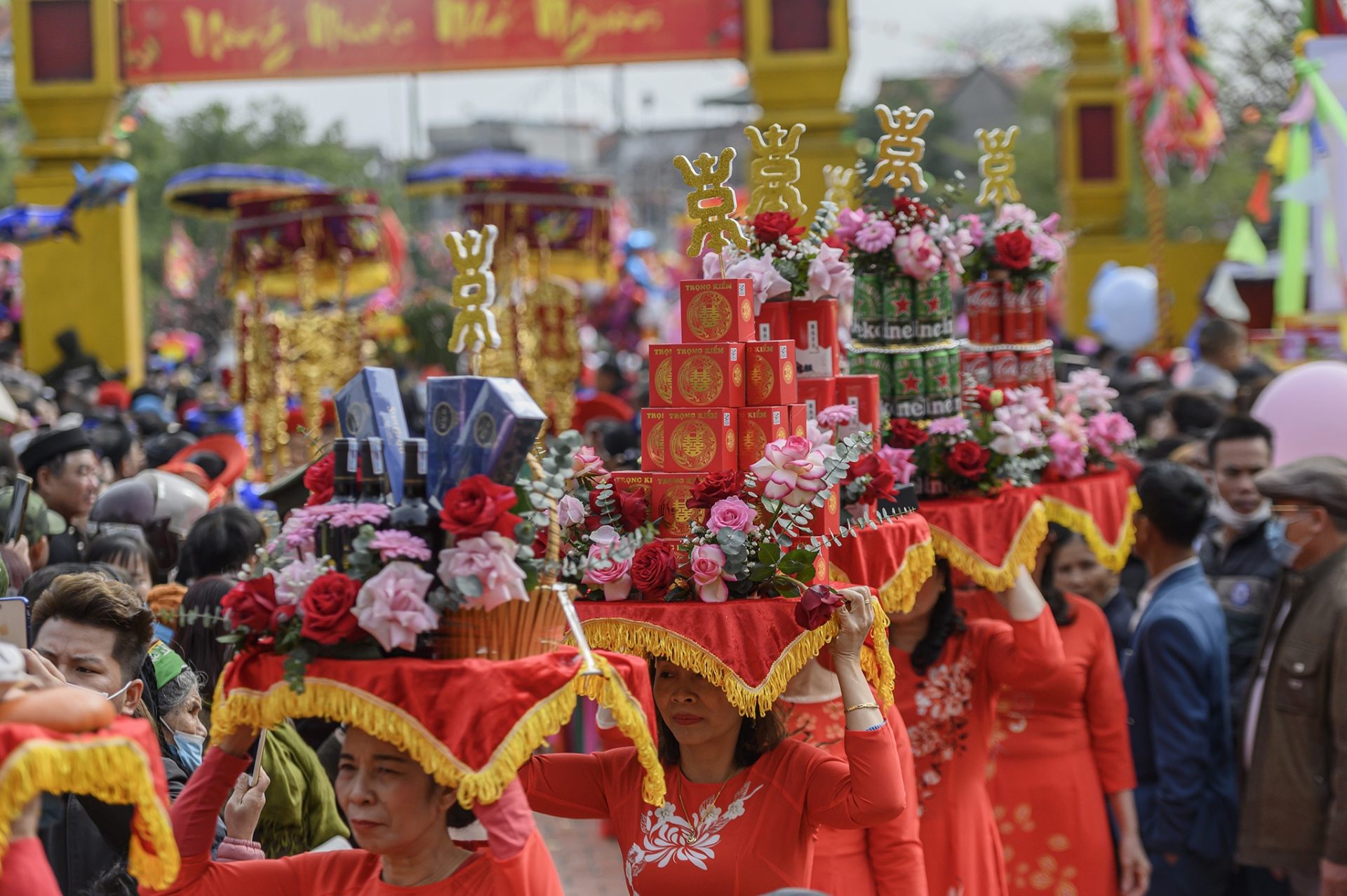 Lễ rước người sống ở vùng đảo Hà Nam