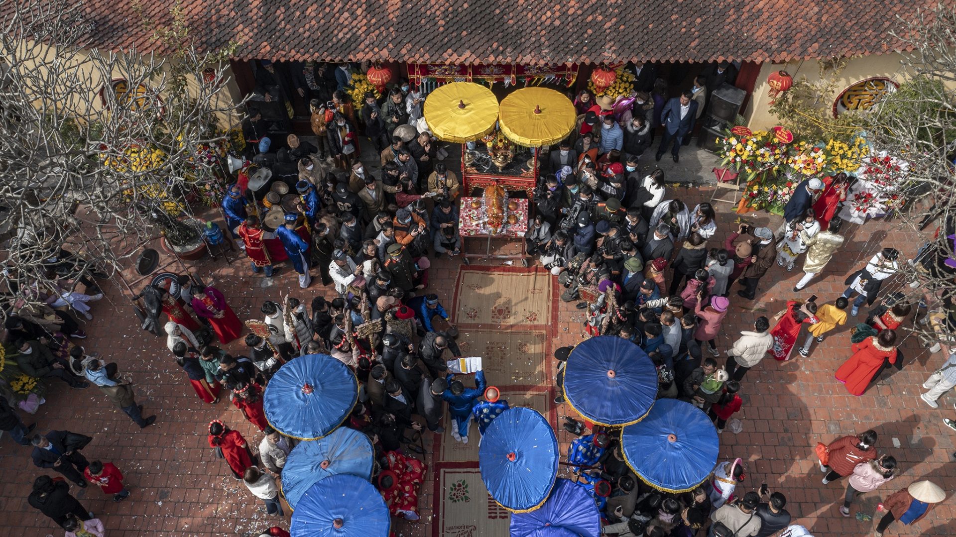 Lễ rước người sống ở vùng đảo Hà Nam