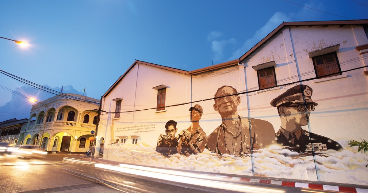 Nghệ thuật tranh tường ở phố cổ Phuket