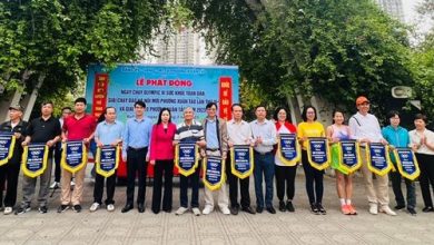 Lễ phát động Giải chạy báo Hà Nội mới tại phường Xuân Tảo, Bắc Từ Liêm