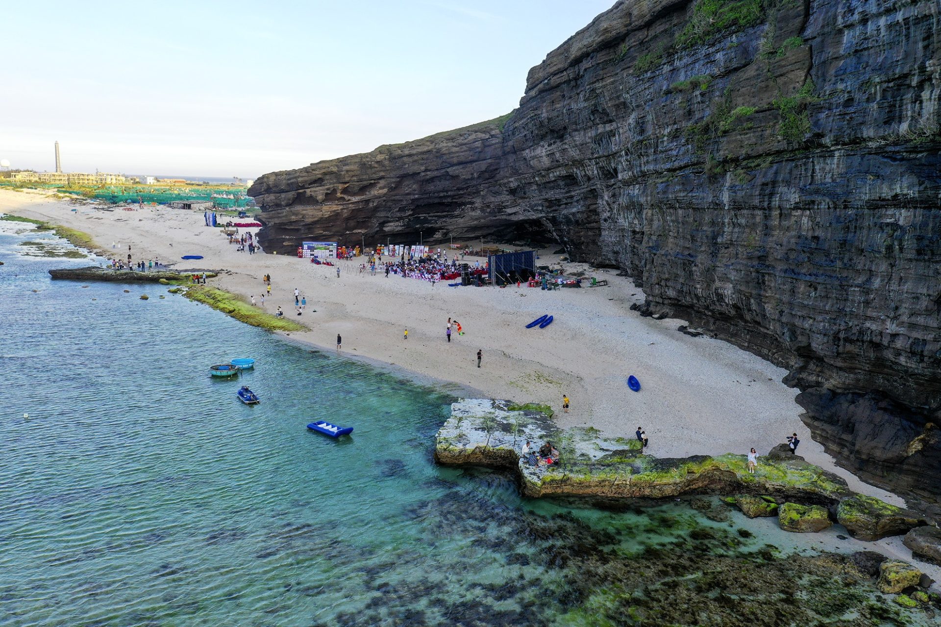 Thảm rêu xanh ở Lý Sơn