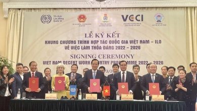 VCCI ký khung hợp tác quốc gia việc làm thoả đáng