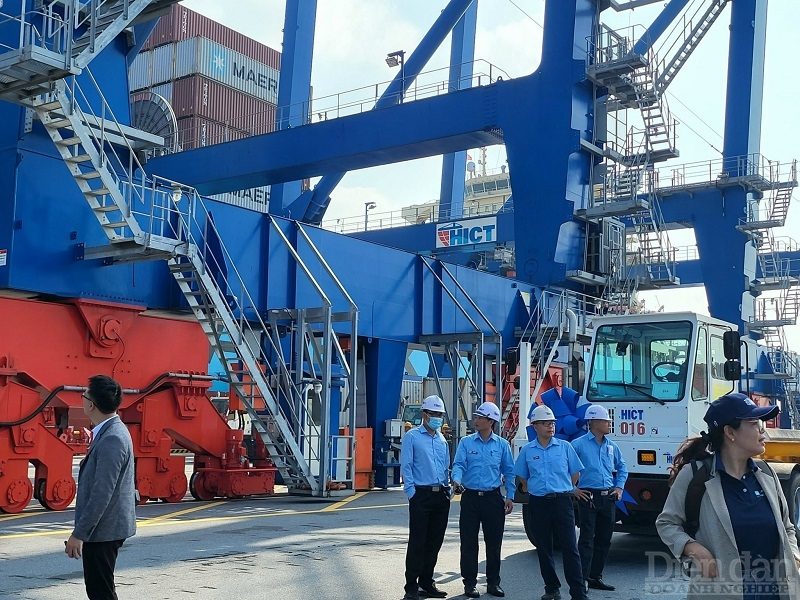 Chủ tịch VCCI thăm cảng lạch huyện TC- HITC