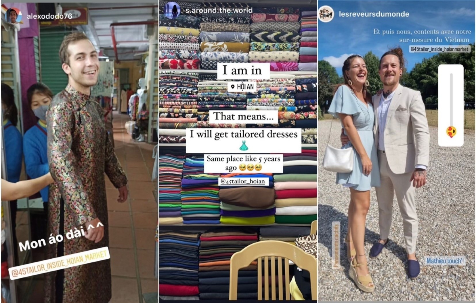 Khách Tây trải nghiệm may đo siêu tốc ở Hội An