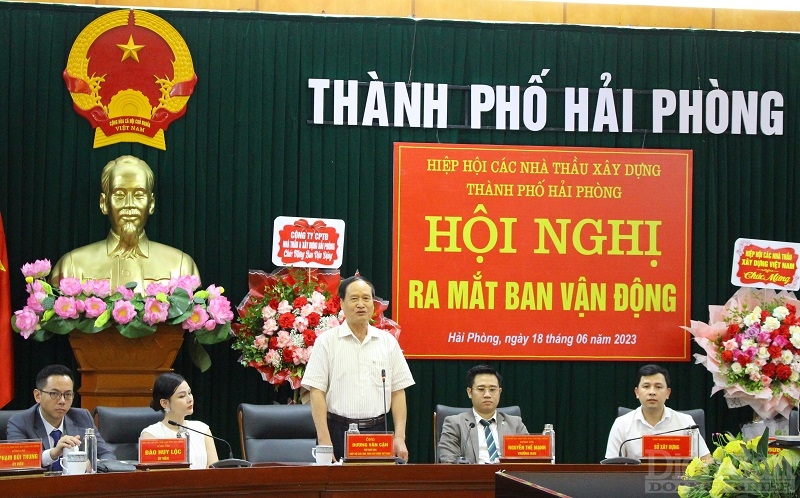 Ra mắt Ban vận động Hiệp hội các nhà thầu xây dựng Hải Phòng Ra mắt Ban vận động Hiệp hội các nhà thầu xây dựng Hải Phòng