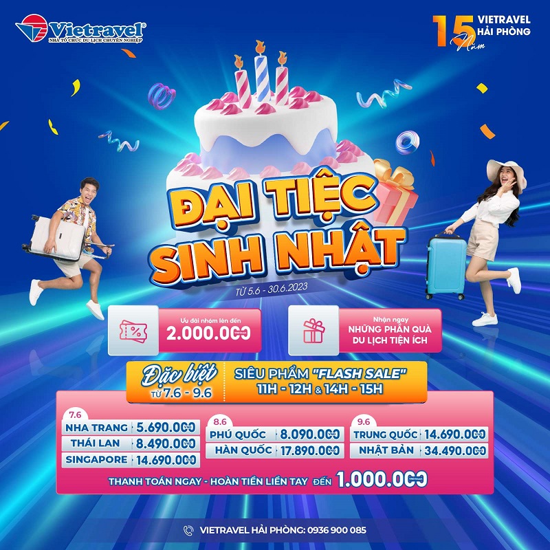 Vietravel Hải Phòng - 15 năm hình thành và phát triển Vietravel Hải Phòng - 15 năm hình thành và phát triển