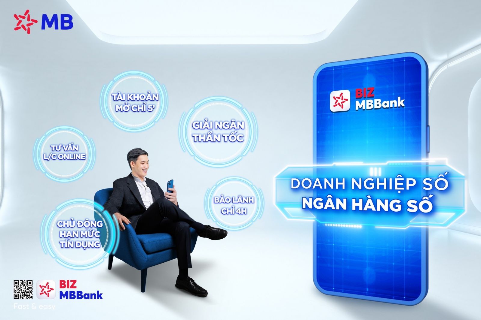 MB ưu đãi chuyển tiền quốc tế online 0 đồng trên BIZ MBBank