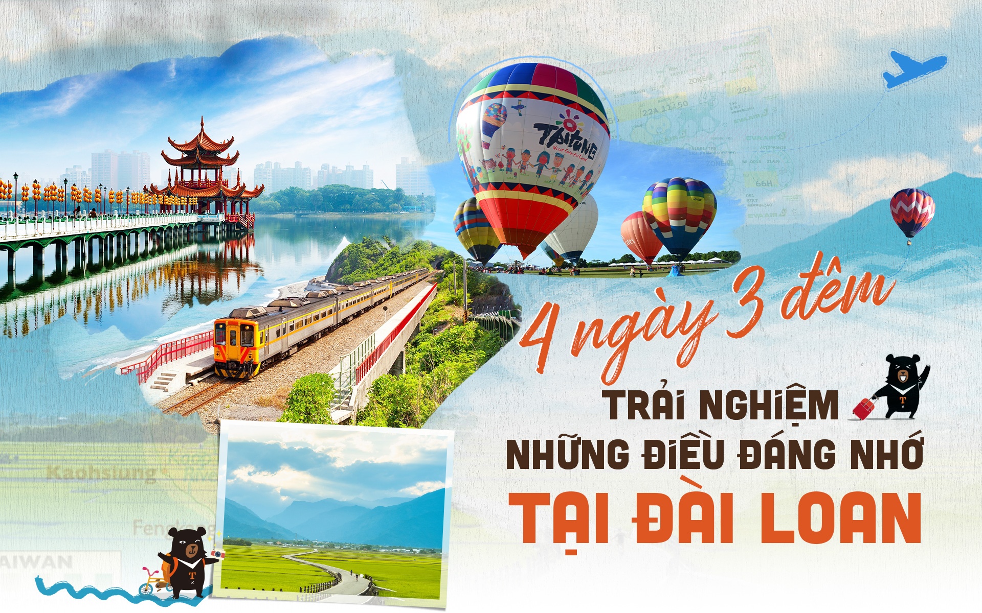 4 ngày 3 đêm trải nghiệm những điều đáng nhớ tại Đài Loan 4 ngày 3 đêm trải nghiệm những điều đáng nhớ tại Đài Loan