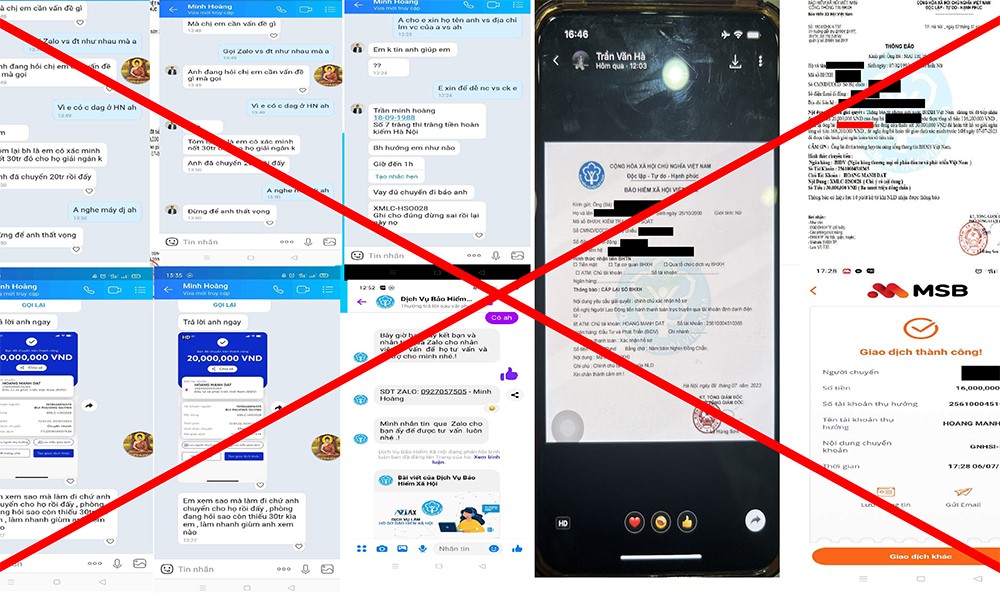 Lừa đảo khi làm dịch vụ BHXH trên mạng xã hội ngày càng tinh vi Lừa đảo khi làm dịch vụ BHXH trên mạng xã hội ngày càng tinh vi