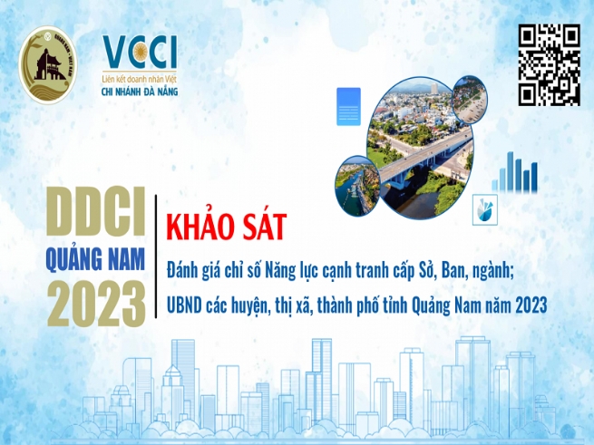 Mời các doanh nghiệp tham gia trả lời khảo sát DDCI Quảng Nam 2023 Mời các doanh nghiệp tham gia trả lời khảo sát DDCI Quảng Nam 2023