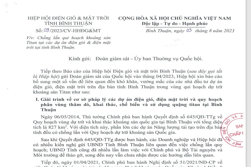 Bình Thuận: Đề xuất gỡ vướng cho các dự án điện năng lượng tái tạo Bình Thuận: Đề xuất gỡ vướng cho các dự án điện năng lượng tái tạo