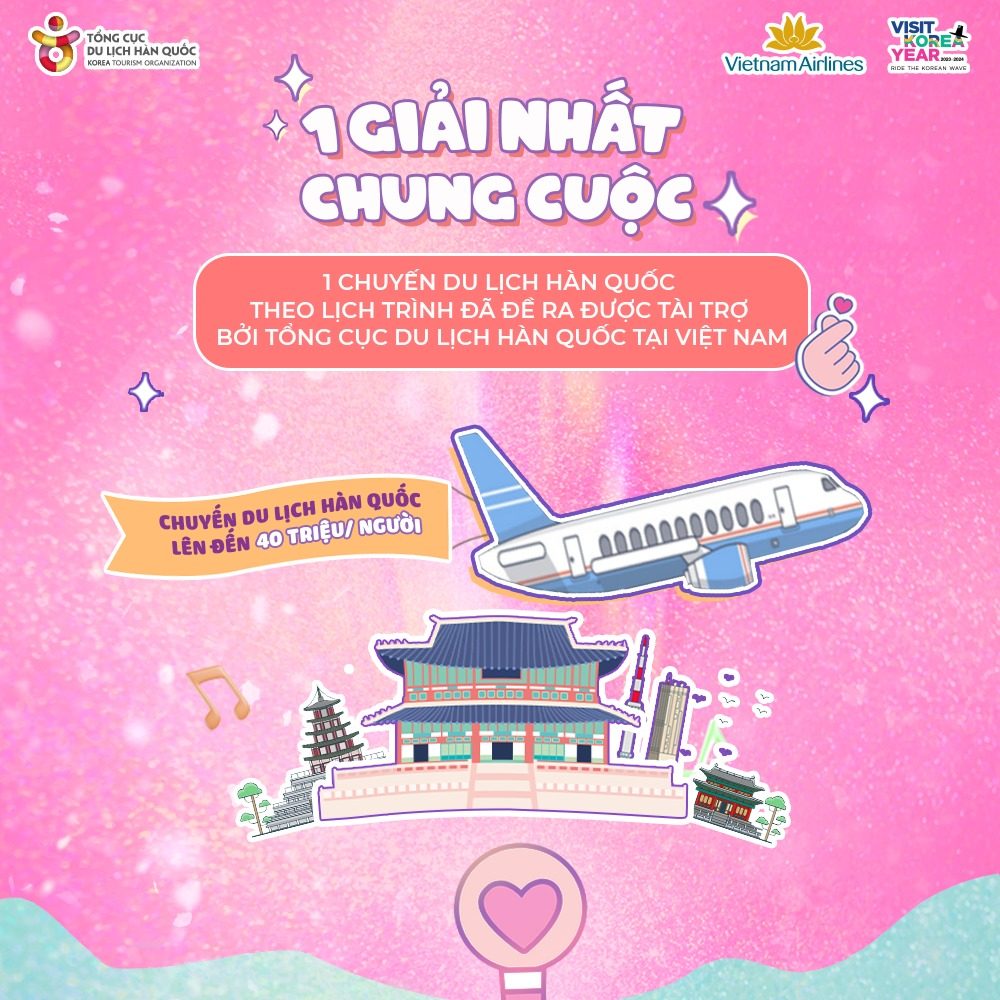 Tổng cục Du lịch Hàn Quốc tại Việt Nam tổ chức cuộc thi sáng tạo video: Chuyến du lịch Hallyu lý tưởng