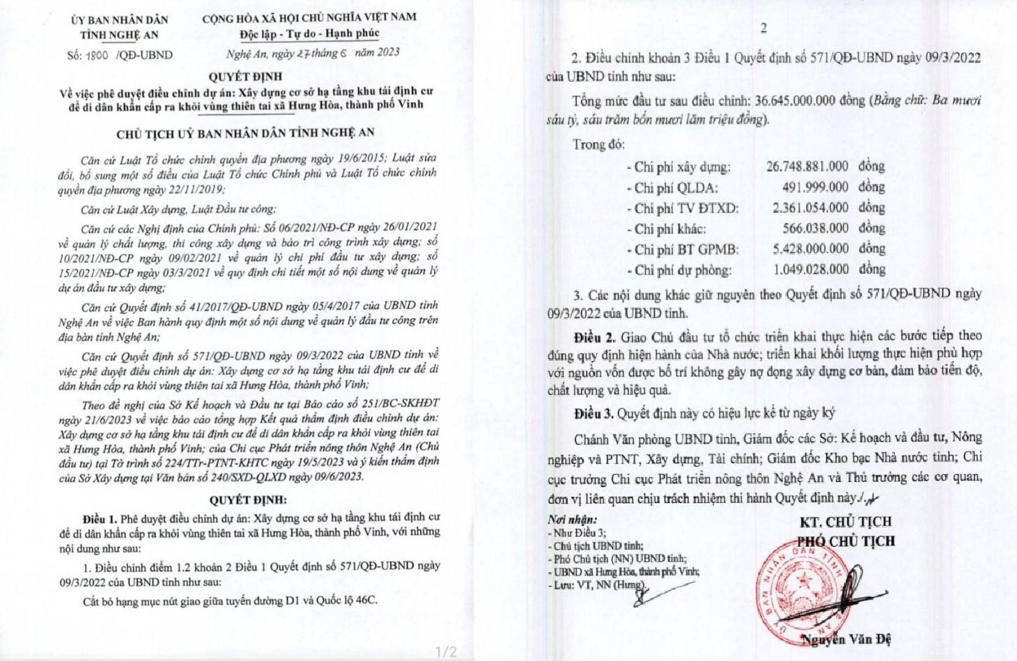 Nghệ An: Dự án di dân khẩn cấp…“không còn khẩn cấp”?