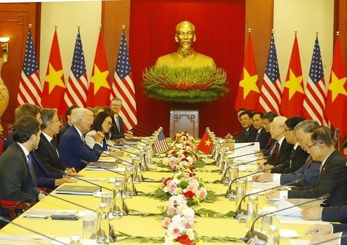 Lễ đón chính thức Tổng thống Hoa Kỳ Joe Biden bắt đầu chuyến thăm cấp Nhà nước tới Việt Nam