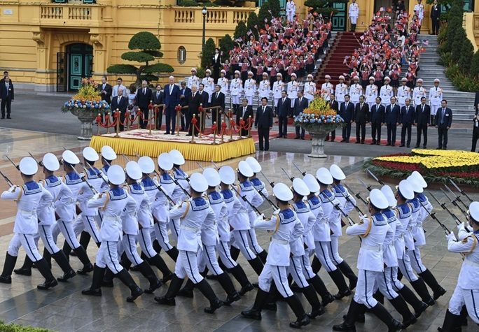 Lễ đón chính thức Tổng thống Hoa Kỳ Joe Biden bắt đầu chuyến thăm cấp Nhà nước tới Việt Nam