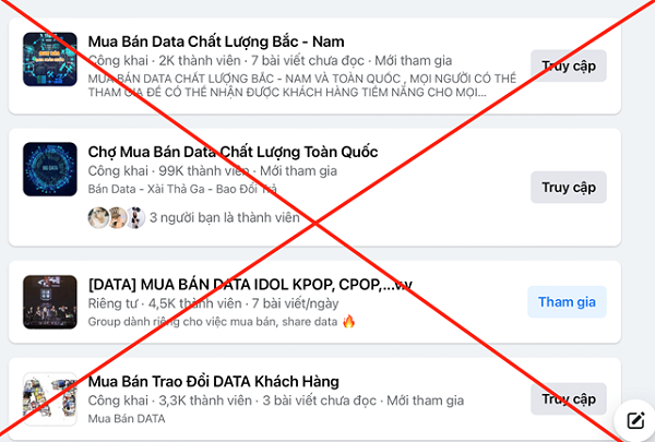 Cấp thiết bảo vệ dữ liệu cá nhân – Bài 1: Mua bán “công khai”, thị trường “nhộn nhịp” Cấp thiết bảo vệ dữ liệu cá nhân – Bài 1: Mua bán “công khai”, thị trường “nhộn nhịp”