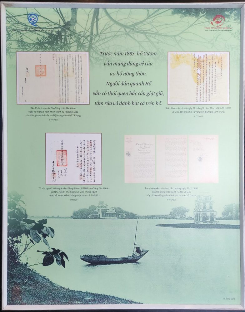 Triển lãm trưng bày tư liệu với chủ đề “Hồ Gươm, Giao Lộ - Đông Tây”