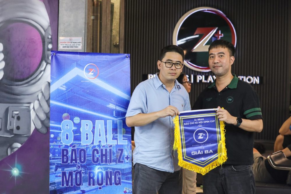 Cơ thủ làng báo hội ngộ tại Vô địch 8 - Ball Z+ Mở rộng
