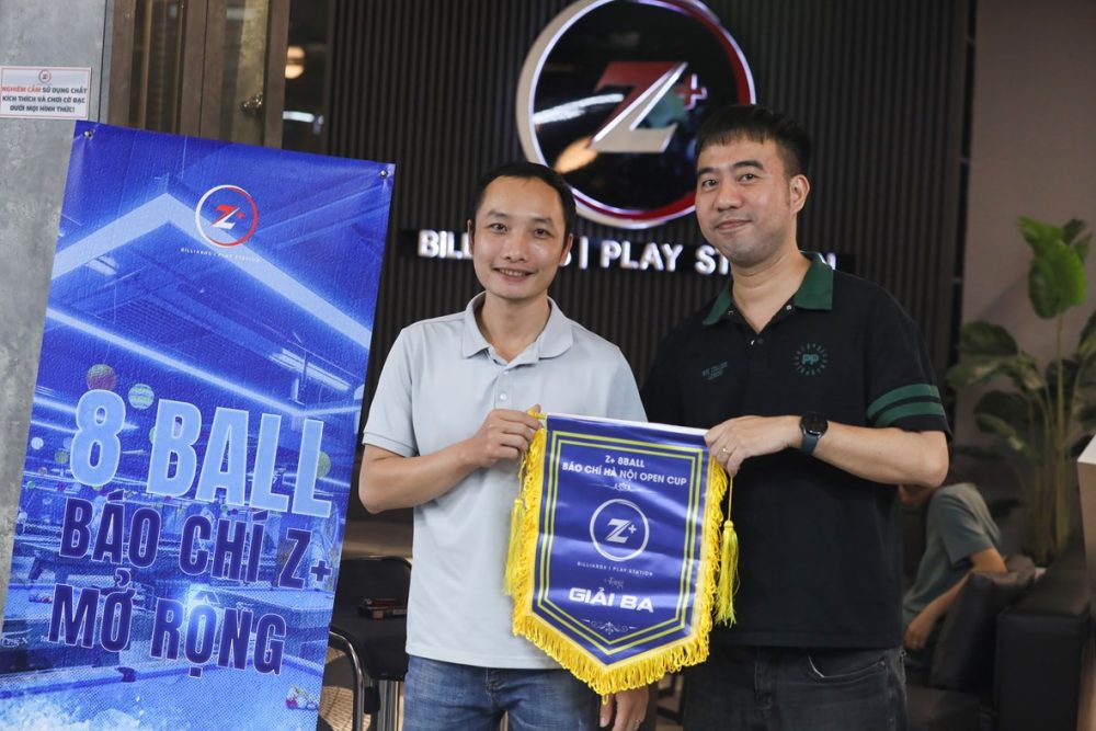 Cơ thủ làng báo hội ngộ tại Vô địch 8 - Ball Z+ Mở rộng