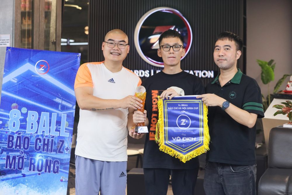 Cơ thủ làng báo hội ngộ tại Vô địch 8 - Ball Z+ Mở rộng