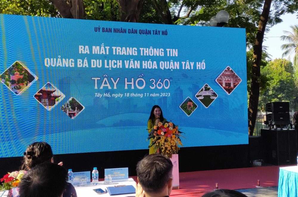 Quận Tây Hồ ra mắt Trang thông tin quảng bá du lịch văn hóa – Tây Hồ 360 Quận Tây Hồ ra mắt Trang thông tin quảng bá du lịch văn hóa – Tây Hồ 360