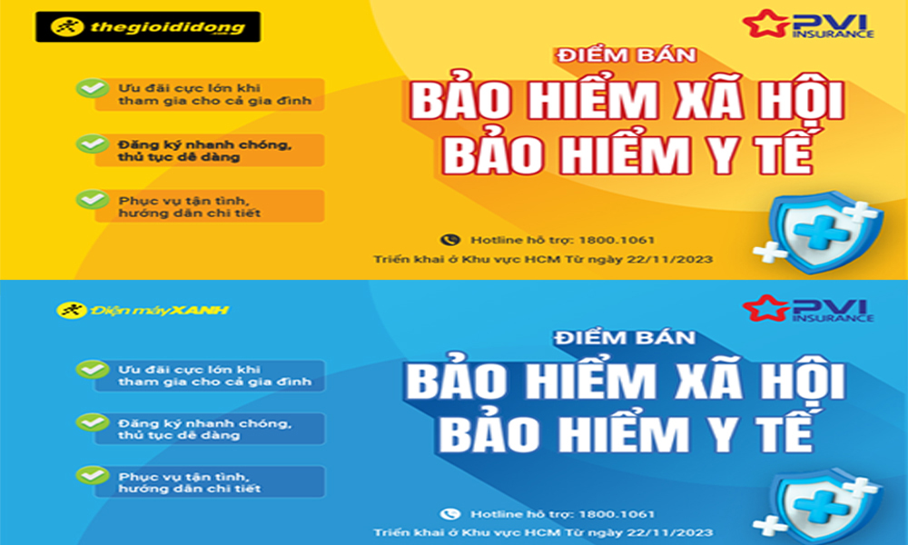 Bảo hiểm PVI hợp tác với Thế giới di động mở trên 3.000 điểm thu BHXH, BHYT Bảo hiểm PVI hợp tác với Thế giới di động mở trên 3.000 điểm thu BHXH, BHYT