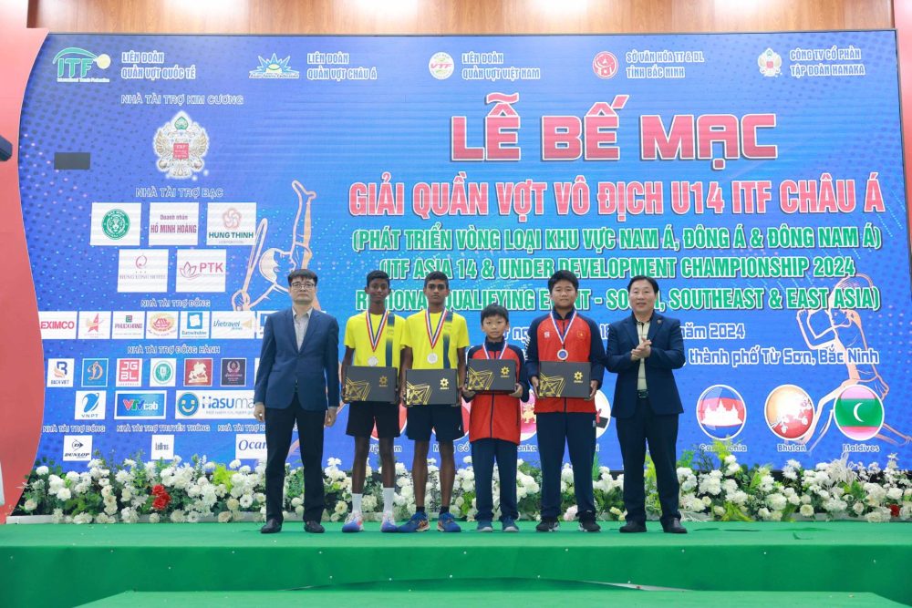 Việt Nam giành quyền vào Vòng chung kết của Giải Quần vợt Vô địch U14 ITF Châu Á Việt Nam giành quyền vào Vòng chung kết của Giải Quần vợt Vô địch U14 ITF Châu Á