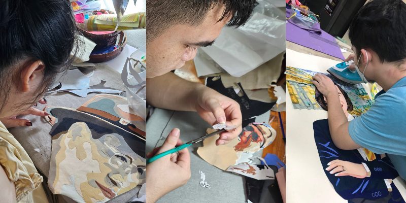 Vụn Art khởi xướng dự án “Những bức chân dung từ lụa vụn” Vụn Art khởi xướng dự án “Những bức chân dung từ lụa vụn”