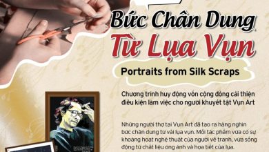 Vụn Art khởi xướng dự án “Những bức chân dung từ lụa vụn” Vụn Art khởi xướng dự án “Những bức chân dung từ lụa vụn”
