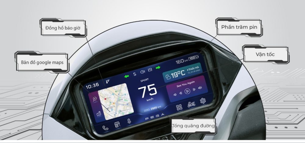 Ra mắt xe máy điện thông minh Pega eSmart AI