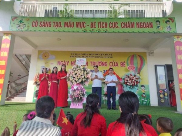 Tưng bừng ngày khai giảng năm học mới tại Trường Mầm non Đông Quang