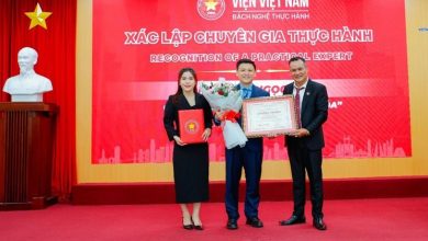 Viện nghiên cứu và ứng dụng Việt Nam Bách nghệ thực hành trao xác lập Chuyên gia thực hành cho ông Đinh Ngọc Thi