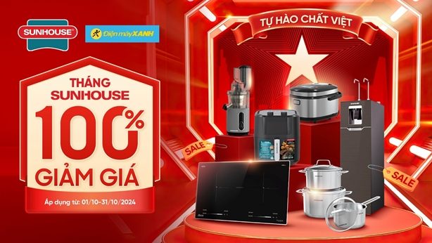 Tập đoàn Sunhouse và Chuỗi siêu thị Điện Máy Xanh tri ân khách hàng nhân dịp 10 năm hợp tác chiến lược Tập đoàn Sunhouse và Chuỗi siêu thị Điện Máy Xanh tri ân khách hàng nhân dịp 10 năm hợp tác chiến lược