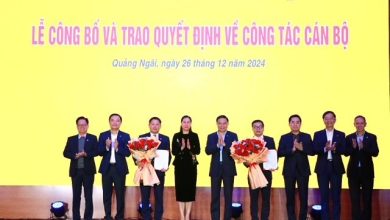 Công bố quyết định chuẩn y và bổ nhiệm cán bộ Công ty cổ phần Lọc hóa dầu Bình Sơn