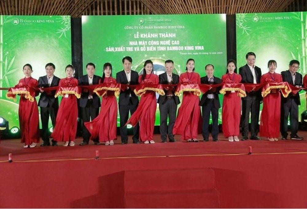 Khánh thành Nhà máy sản xuất tre và gỗ biến tính Bamboo King Vina Khánh thành Nhà máy sản xuất tre và gỗ biến tính Bamboo King Vina