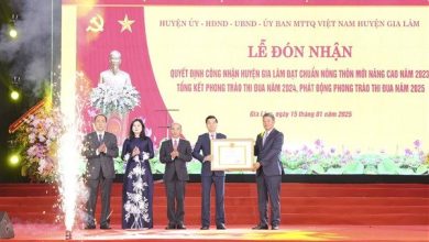 Huyện Gia Lâm đón nhận quyết định huyện đạt chuẩn Nông thôn mới nâng cao