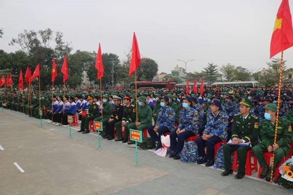 Huyện Hoằng Hóa (Thanh Hóa) long trọng tổ chức lễ giao nhận quân năm 2025 Huyện Hoằng Hóa (Thanh Hóa) long trọng tổ chức lễ giao nhận quân năm 2025