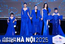 NTK Châu Loan gây ấn tượng mạnh mẽ tại Lễ hội du lịch Hà Nội năm 2025 với 2 bộ sưu tập "Đại dương xanh” và “Nhật Bình”