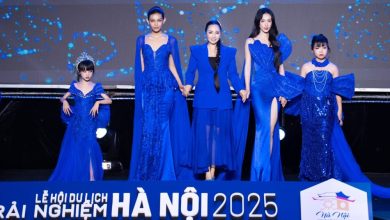 NTK Châu Loan gây ấn tượng mạnh mẽ tại Lễ hội du lịch Hà Nội năm 2025 với 2 bộ sưu tập "Đại dương xanh” và “Nhật Bình”