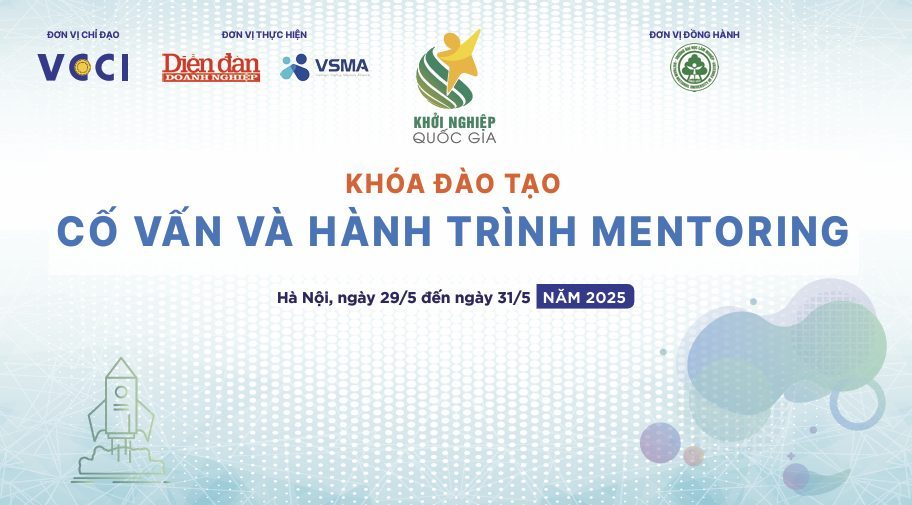29 - 31/5: khoá đào tạo cố vấn và hành trình mentoring