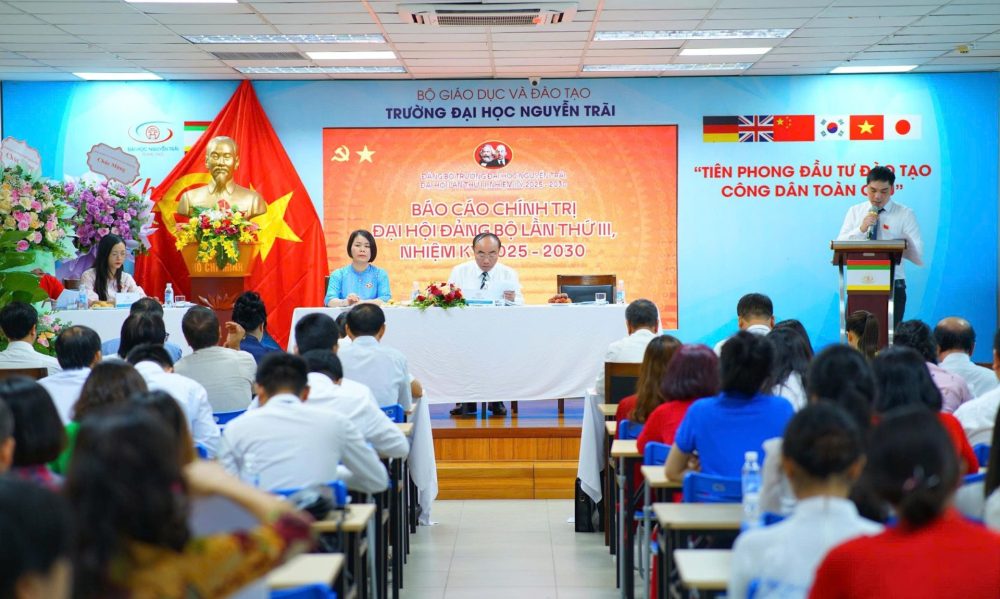 Đại hội Đảng bộ Trường Đại học Nguyễn Trãi nhiệm kỳ 2025-2030: Dấu mốc mới, tầm nhìn mới Đại hội Đảng bộ Trường Đại học Nguyễn Trãi nhiệm kỳ 2025-2030: Dấu mốc mới, tầm nhìn mới