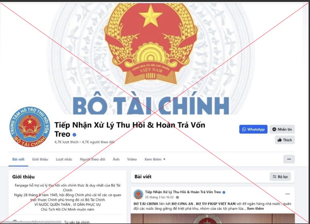 Cảnh báo giả mạo Cổng thông tin điện tử Bộ Tài chính để lừa đảo Cảnh báo giả mạo Cổng thông tin điện tử Bộ Tài chính để lừa đảo